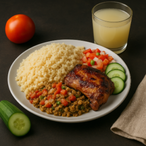 Attiéké Poulet Grillé – Saveur ivoirienne authentique 🇨🇮