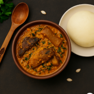 Egusi Soup avec Fufu – Spécialité nigériane 🇳🇬
