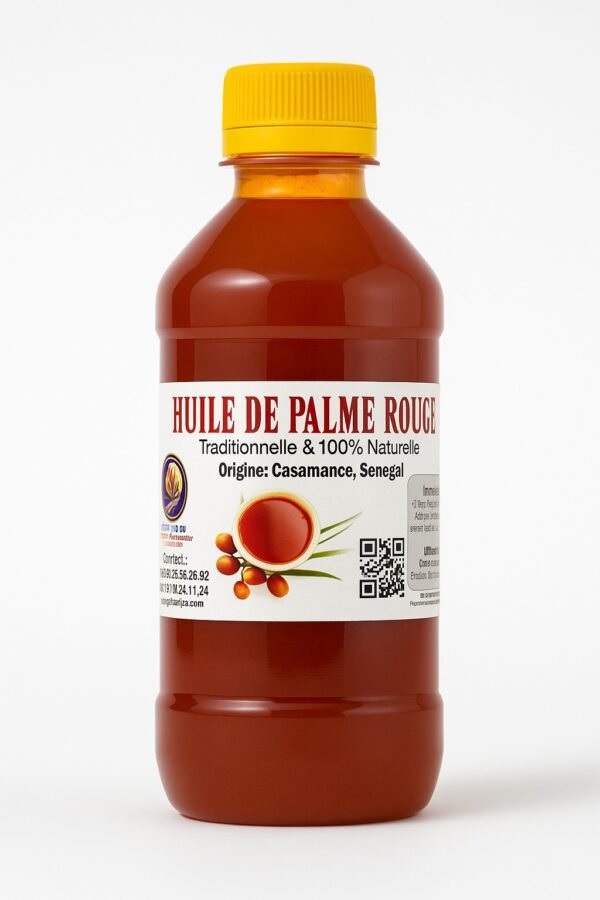 Huile de Palme Rouge – Origine Casamance, Sénégal (50 cl)